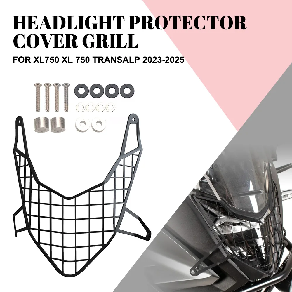 

Для HONDA XL750 XL 750 TRANSALP 2023 2024 2025 аксессуары для мотоциклов, защита для фар, решетка для фар, защитная крышка