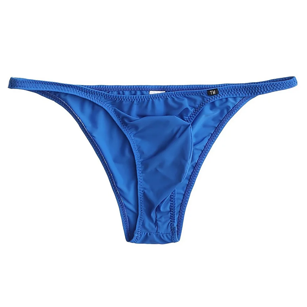 Half Covered Butt Briefs Men Bulge Pouch Briefs 86 Polyamide 14 Elastane High Stretch Fabric Solid Pattern Style
