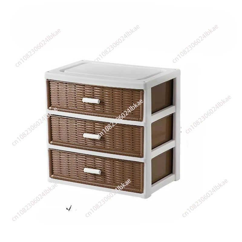 Storage chest of drawers, bedside table, multi-layer plastic storage box