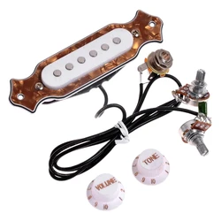 Pre-wired 6-string Cigar Box Guitar Pickups with Volume & Tone Mount Screws for Electric Guitar Accessories Parts