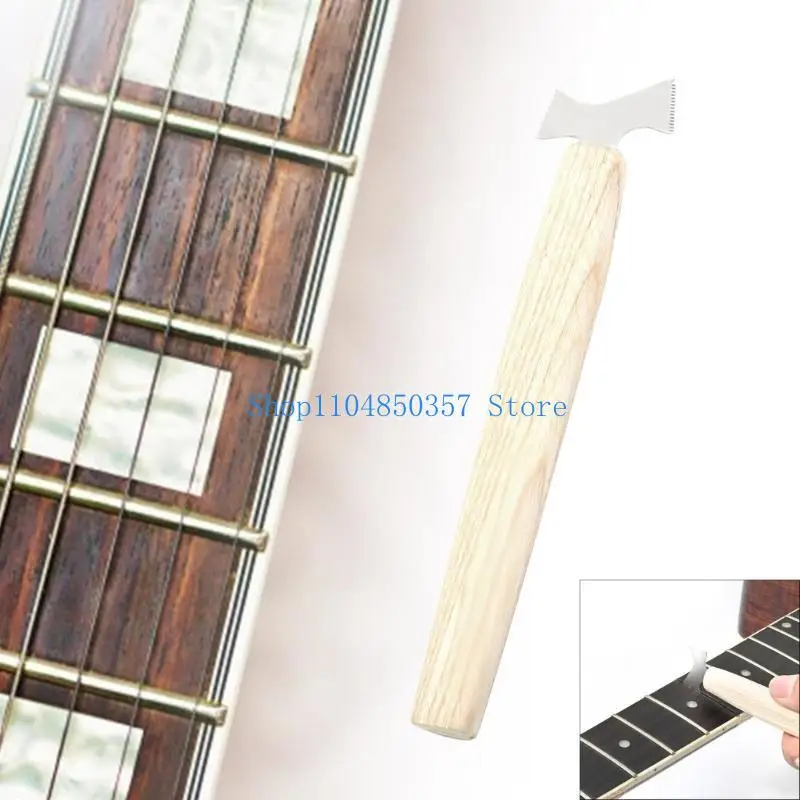 

652F Guitar Bridge Slot Scraper Fret Slot Cleaning File Guitar Frets Scraper Enduring