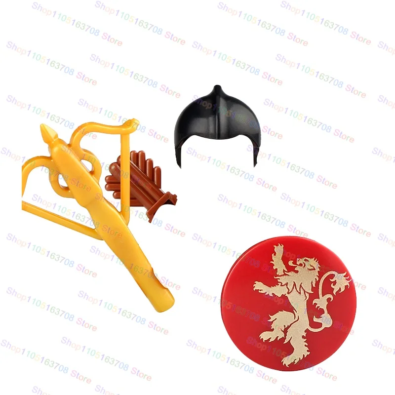 Bouclier de soldats romains médiévaux, accessoires, briques assemblées, blocs de construction éducatifs, figurines d'action, jouets, cadeau pour enfants