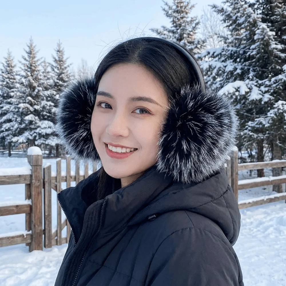 Cute Ear Cap Faux Fur Earmuffs Solid Color Cold Proof Ear Cover Ear Warmers Keep Warmer Ear Mask Winter