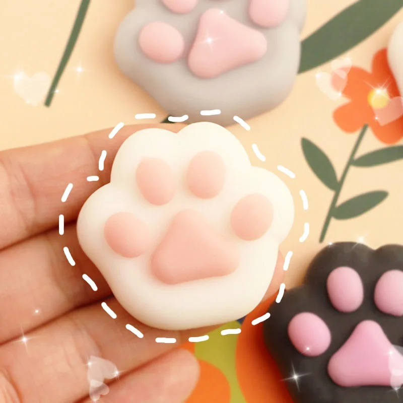 PVC Super น่ารักของขวัญ Mochi Cat Claws Squishy Paw Healing ของเล่นนุ่มบีบความแปลกใหม่ความเครียดบรรเทา Decompression ของเล่นตลก