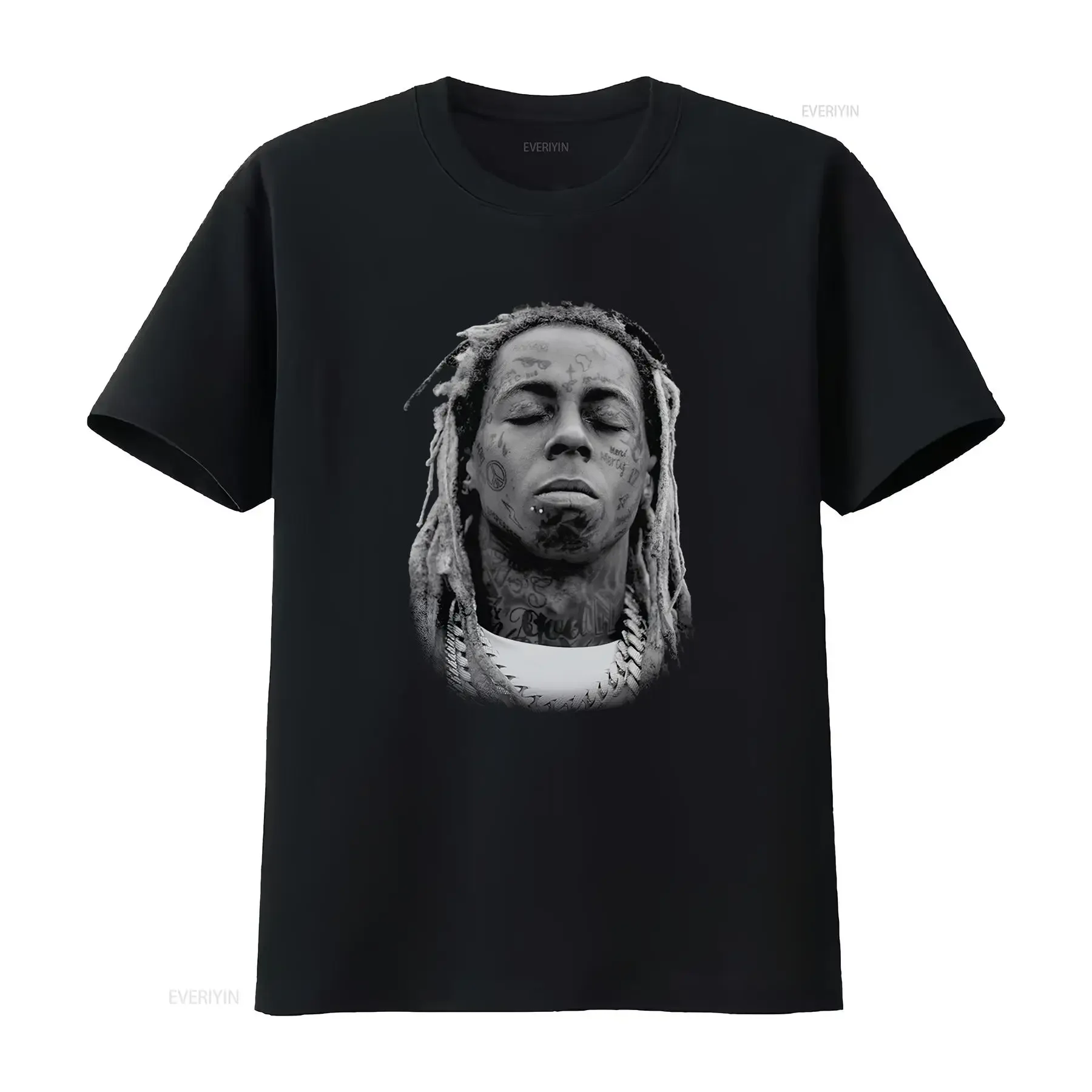 Lil Wayne T Shirt Cotton Men's and Women's Sizes LLW 11673 vintage Washed Soft Breathable designer clothes Slightly vintage