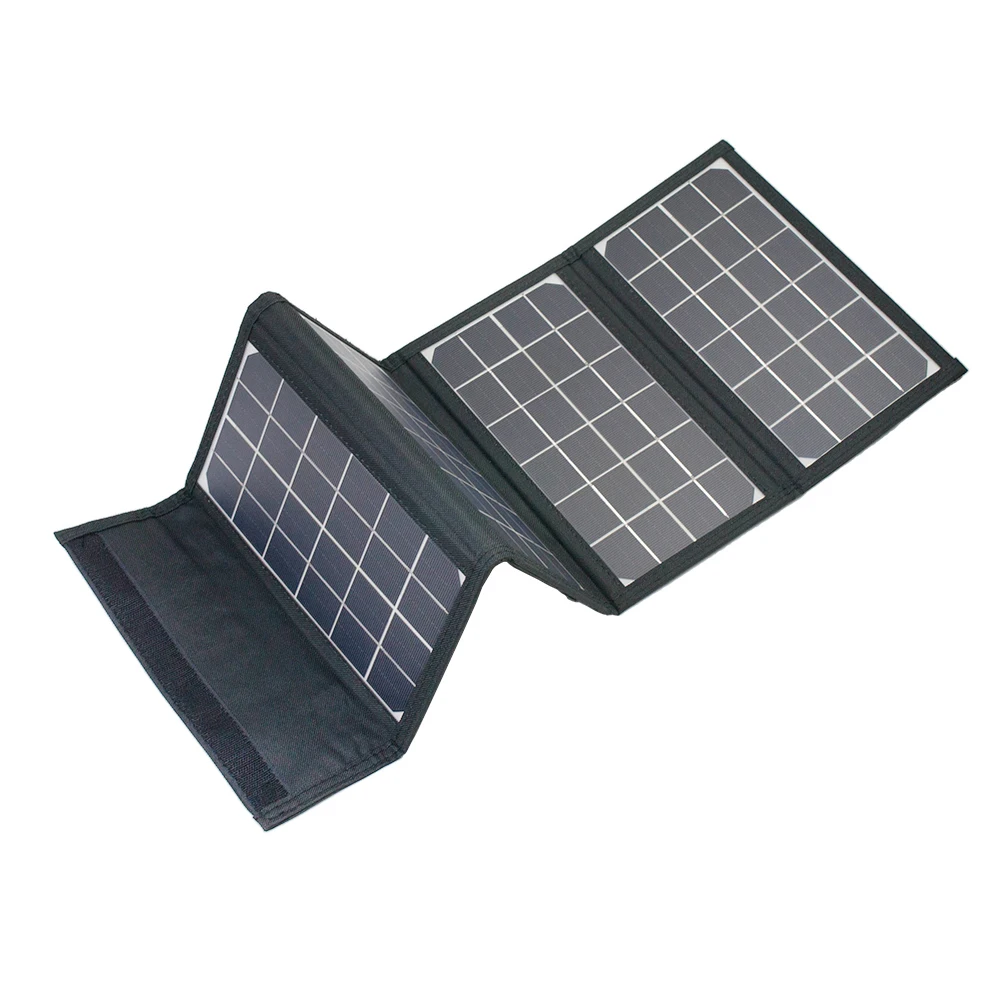 Customization High Quality 21W 30W Monocrystalline Foldable Solar Panel for Outdoor Activities Like Hiking Camping Mobile Phone 