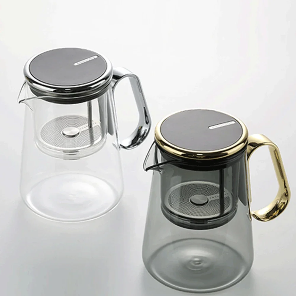 700ML Water Separation Inner Glass Tea Maker Pot Kettle Infuser Teapot with Filter Magnetic Switch Tea Filtration Container JJ48