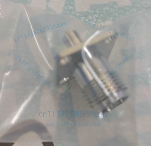 1pc tnc-kfd29 microstrip straight female seat 12.7*12.7 hole spacing extended metal boss wall penetration four-hole flange fixed