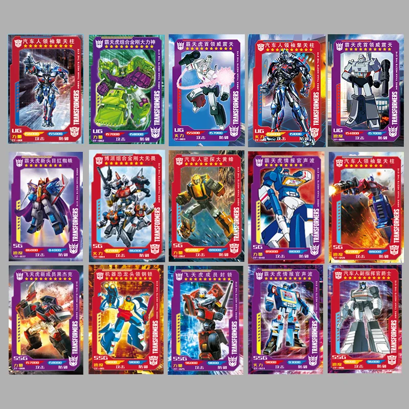 Genuine Transformers Card Autobot Optimus Prime Bumblebee Anime Character Collection Card UG Full Star SSG Card Kid Toy Gift