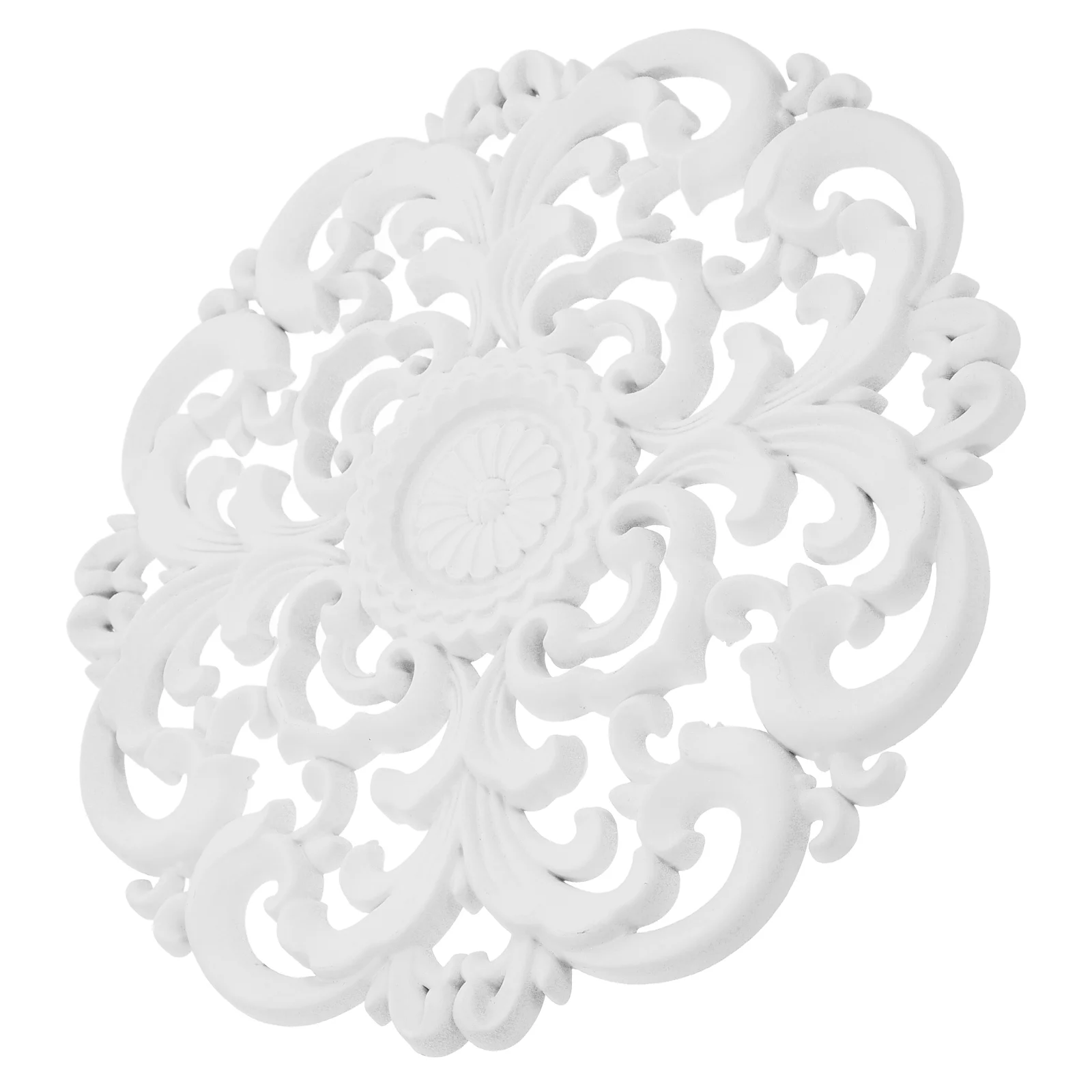 

Imitation Gypsum Ceiling Light Panel Plastic Applique Fan Medallion House Decorations for Home Furniture Lighting Ornament