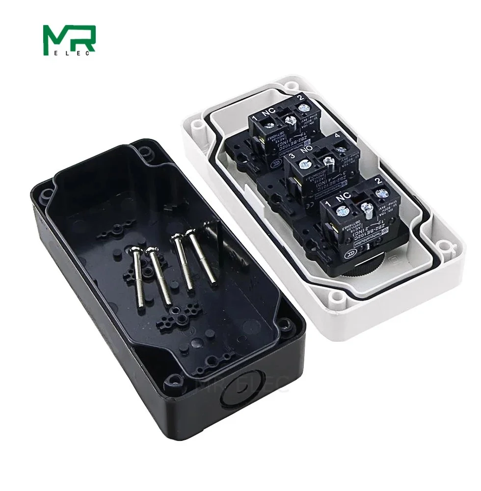 start stop self sealing waterproof button switch emergency stop industrial handhold control box With arrow symbol