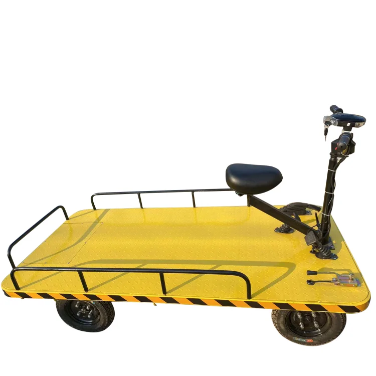 4 Wheels Multifunction Powered Customerred Hand-push Hydraulic Lift Trolley Electric Transport Platform Cart