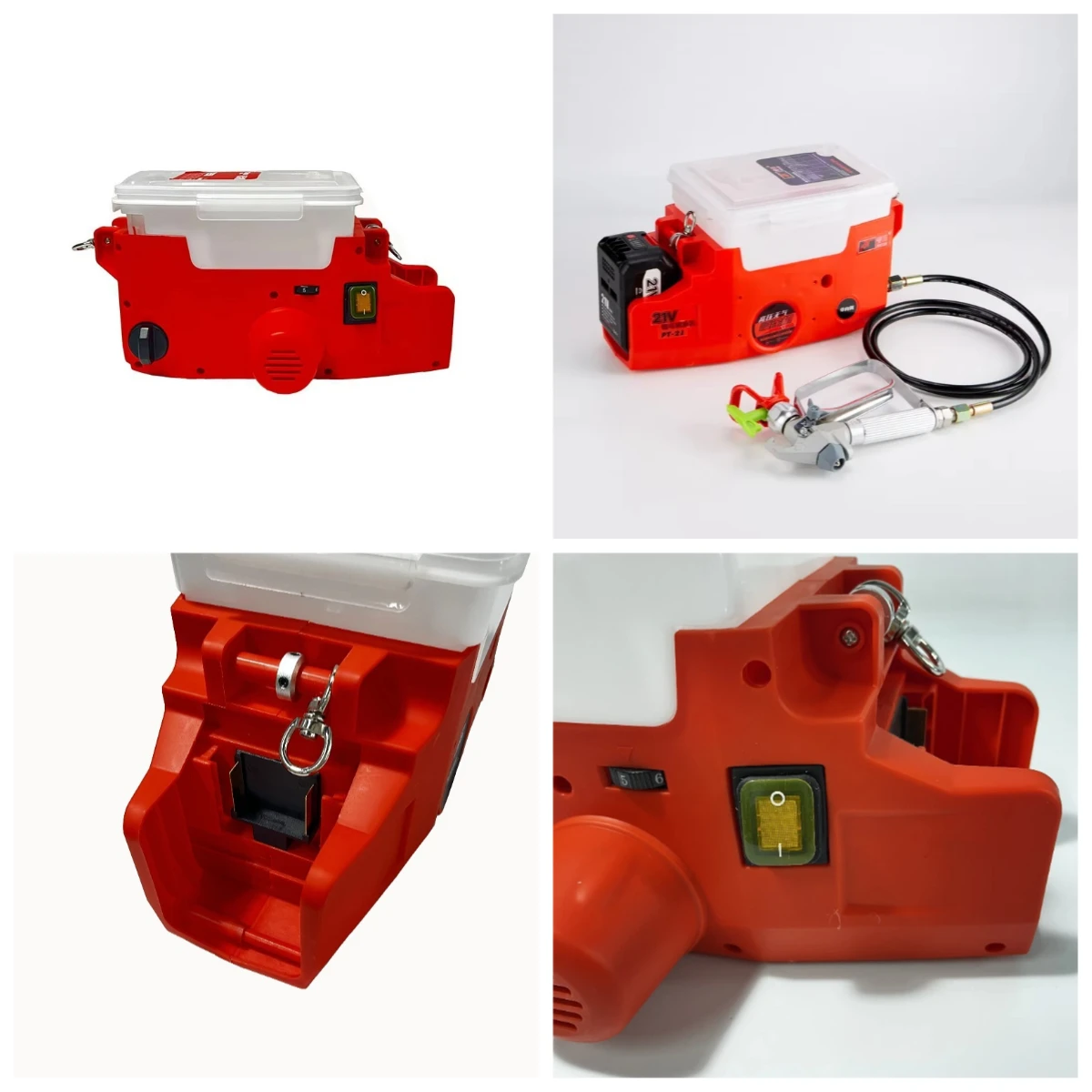 

2025 Convenient Backpack Handheld Paint Spraying Machine High Voltage Airless Lithium Battery Charging 1.3mm Nozzle For DIY