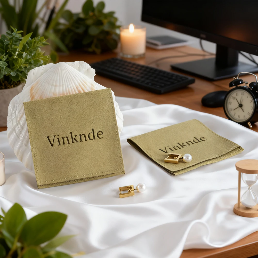 

Персонализация 4x4 дюйма, замшевые сумки для упаковки ювелирных изделий из микрофибры, органайзер для обручальных колец и сережек, дорожная сумка для хранения с логотипом