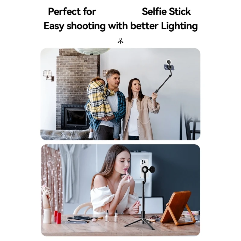 Portable Selfie Enhancing Light with Attachment for Intelligent Device