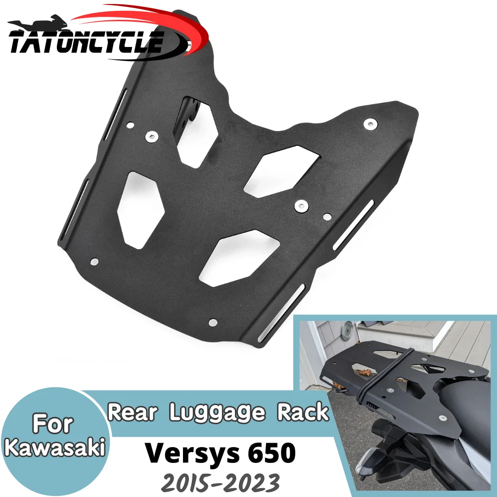 

For Kawasaki Versys650 Rear Luggage Rack Carrier Support Shelf Versys 650 2015-2023 Motorcycle Trunk Holder Bracket Accessories