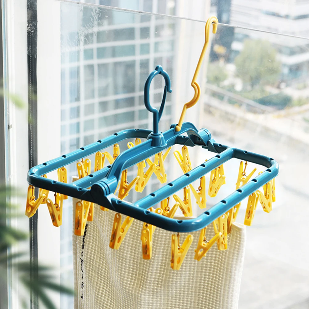 

Clothes Drying Rack Anti-slip Laundry Hanger Socks Household Clothing Hanging Organizer
