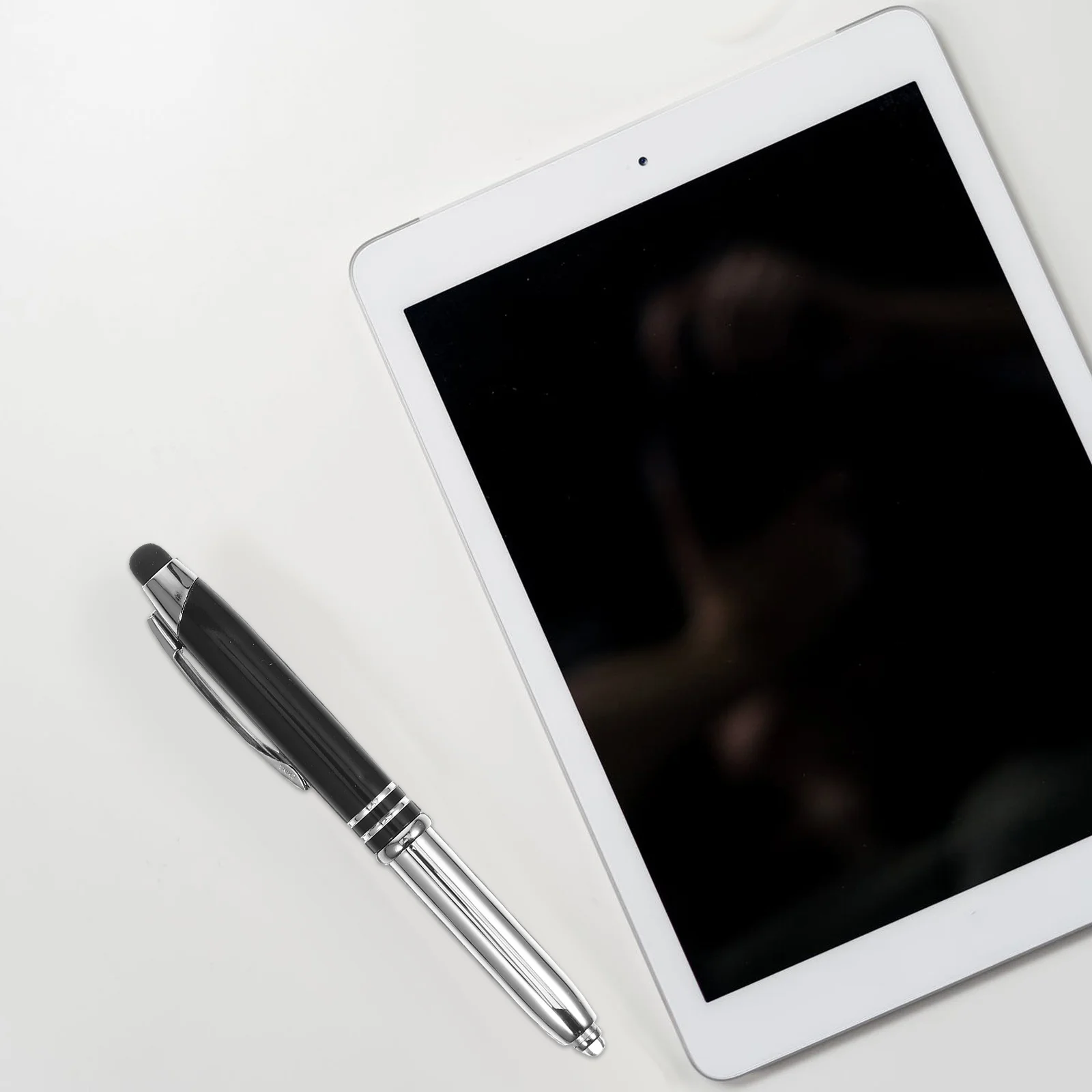 

3 In 1 Led Light Ballpoint Pen High Precision Stylus For Tablet Phone Portable Metal Writing Tool Reusable Capacitive Pen