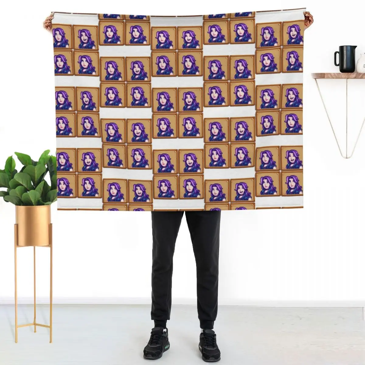 Stardew Valley - Abigail Throw Blanket Soft Sherpa Fleece Warm Blanket for Winter