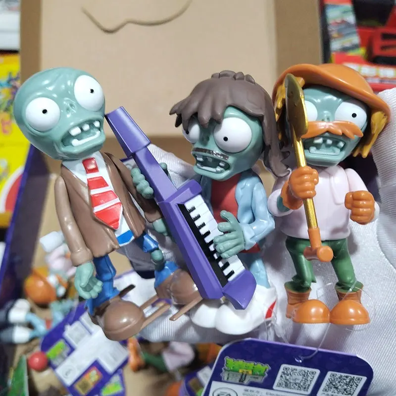 Plants Vs. Zombies Clockwork Toy Feasible  Towards Sunflower Cactus Big Mouth Flower Plant Roadblock Zombie Boy Gift