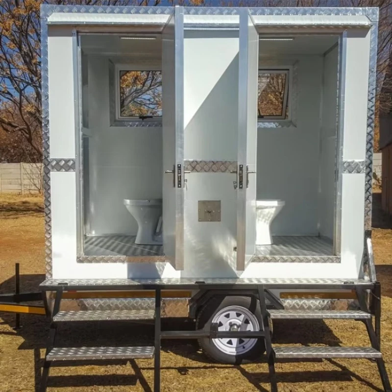 Eco-Friendly Composting Toilet Trailer Zero Pollution Foldable WC Design Customized for Handicapped Outdoor Camping Use