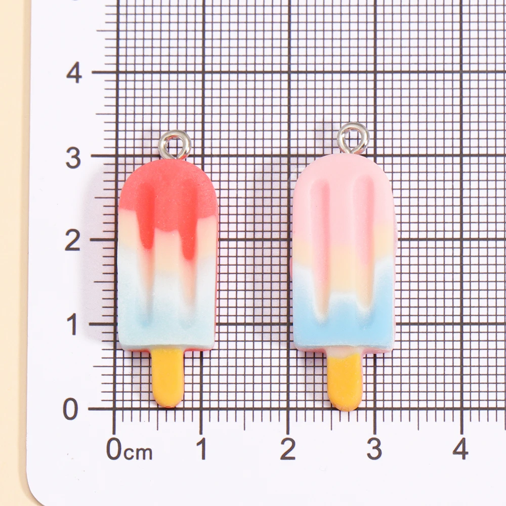 6 個のカラフルなアイスクリームチャーム樹脂キャンディーカラ - Resin Craft Projects のレビューと価格