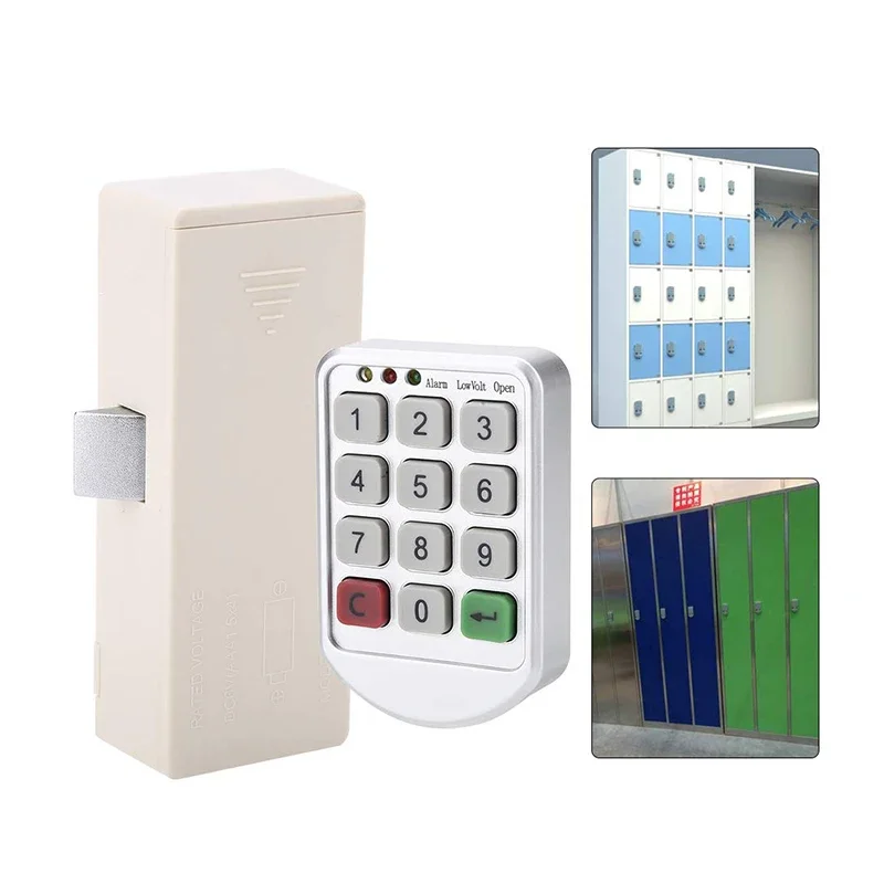 Office Gym Gt206 Sauna ABS Electronic Password Keypad Code Push Button Public Smart Cabinet Combination Lock