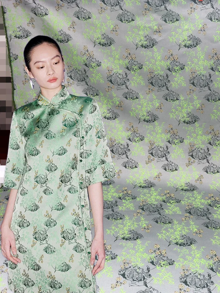 

Парчовая жаккардовая ткань для шитья платьев своими руками, одежды, брюк, дизайнерская ткань на метр, оптовая продажа, полиэфирный материал