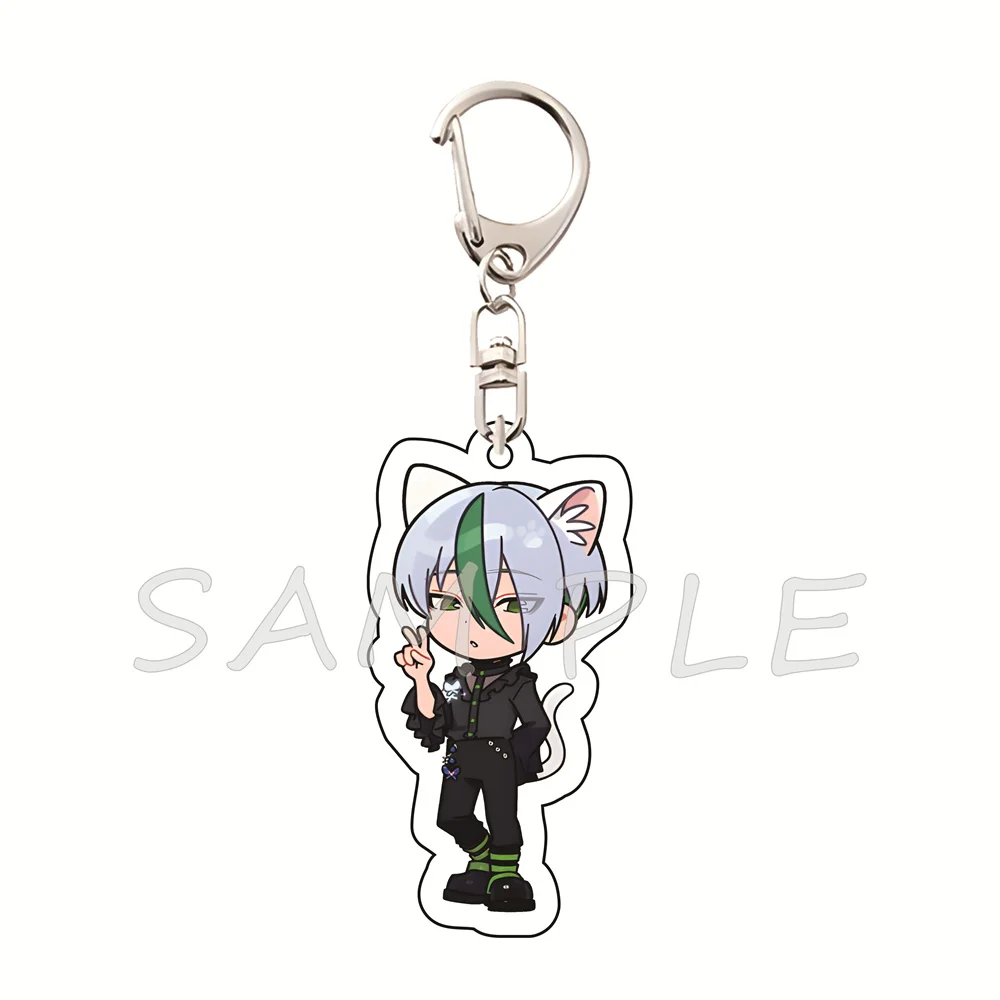 Blue Lock 6cm Acrylic Keychains Cat Ear Chibi Style Anime Collectible Bag Pendant Fan Gift