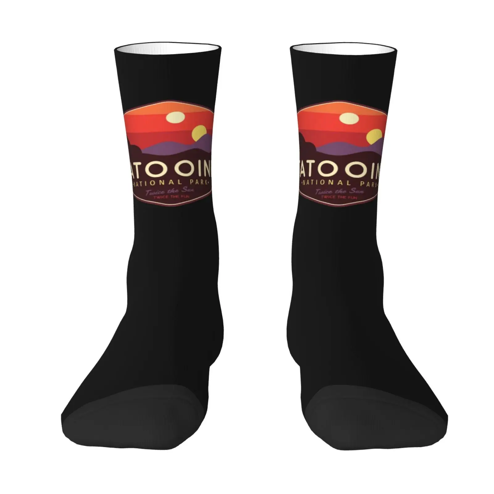 

Tatooine National Park Pattern Novelty Crew Socks Comfy Breathable Casual Soft Warm Socks Ideal Gifts for Friends All Season
