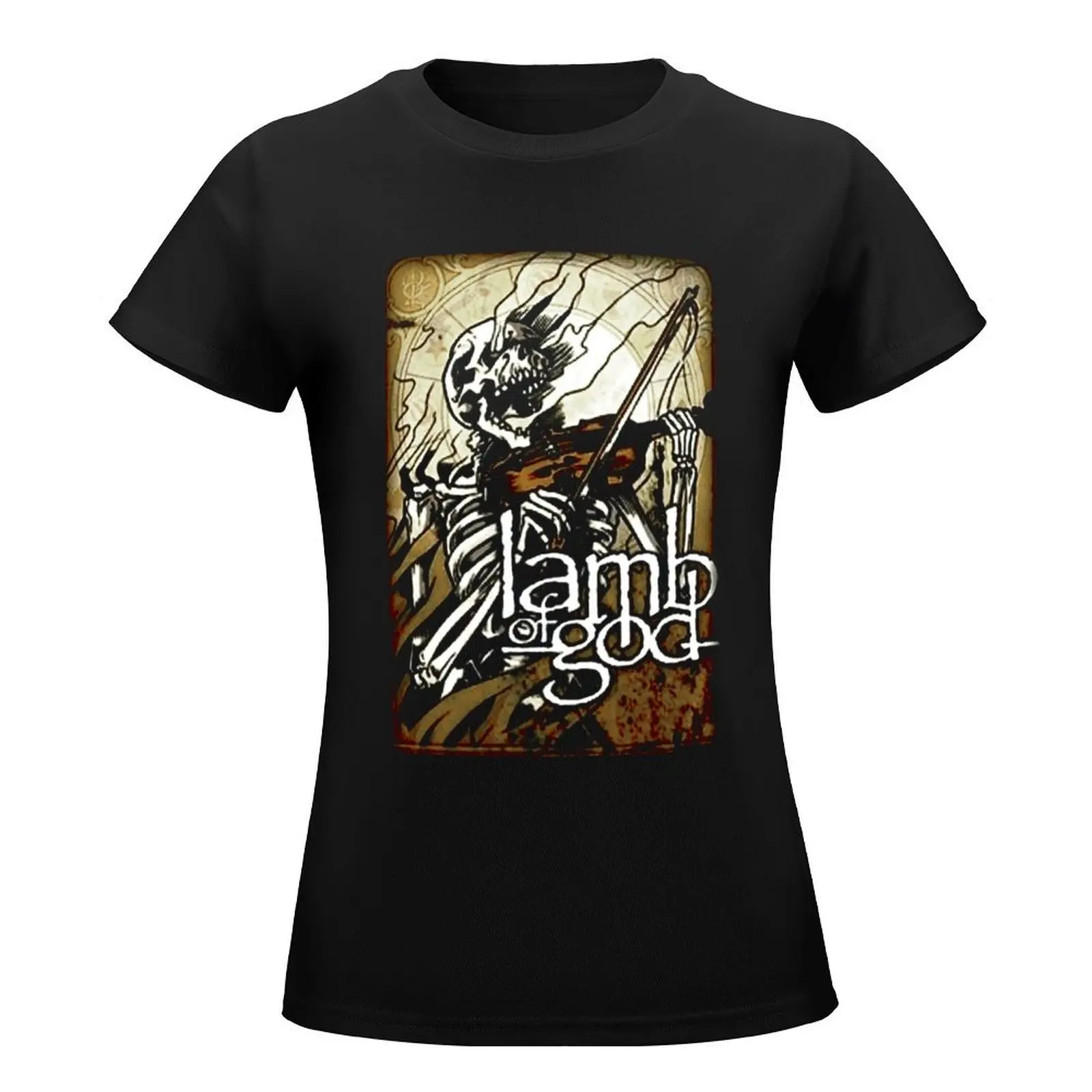 lamb of god T-Shirt customs tees Woman clothes