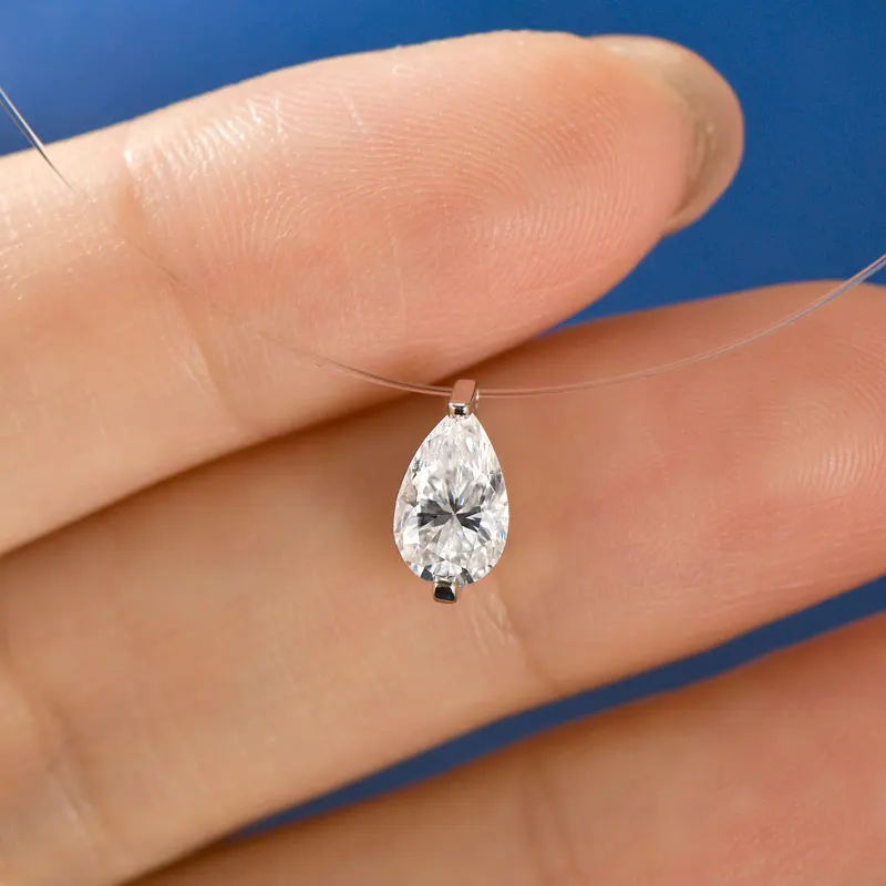 ehhai-05-1カラット-ペアカット-モアサナイト-透明な釣り糸ペンダントネックレス-女性用-s925-スターリングシルバー-ジュエリー-結婚式ギフト