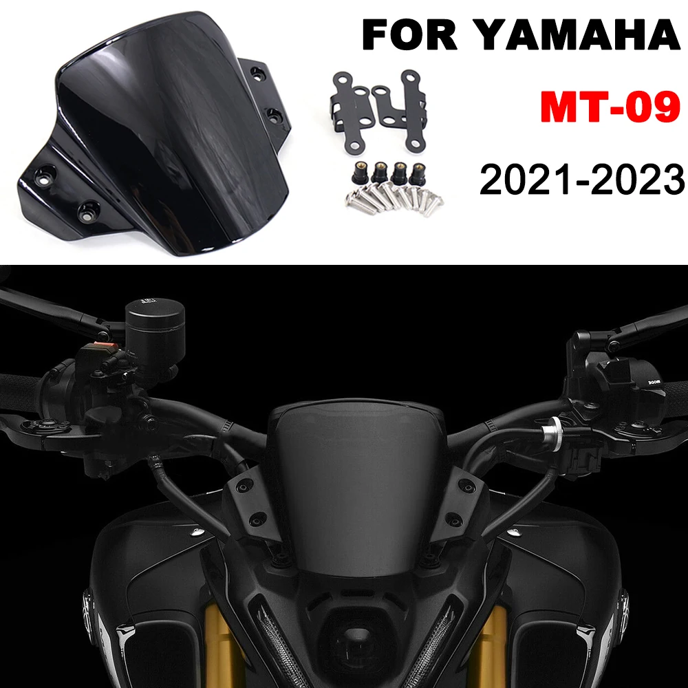 Fit For YAMAHA MT-09 2021 2022 2023 Motorcycle Accessories Windshield Windscreen Wind screen MT09 MT 09 mt09