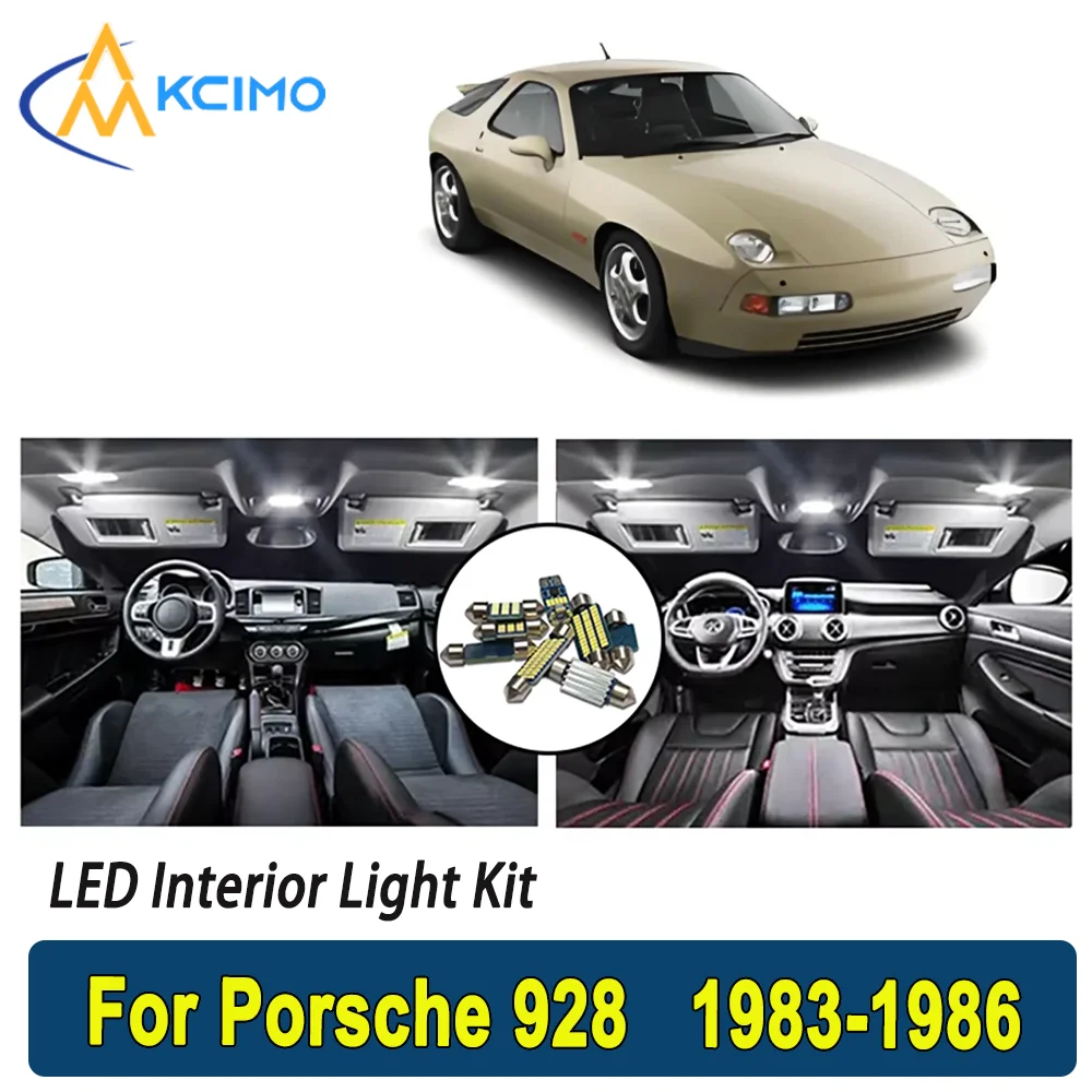 

KCIMO For Porsche 928 (1983-1986) Premium Bright LED Interior Dome Map Trunk Light Kit Car Led Lamps Canbus New Car LED Lights
