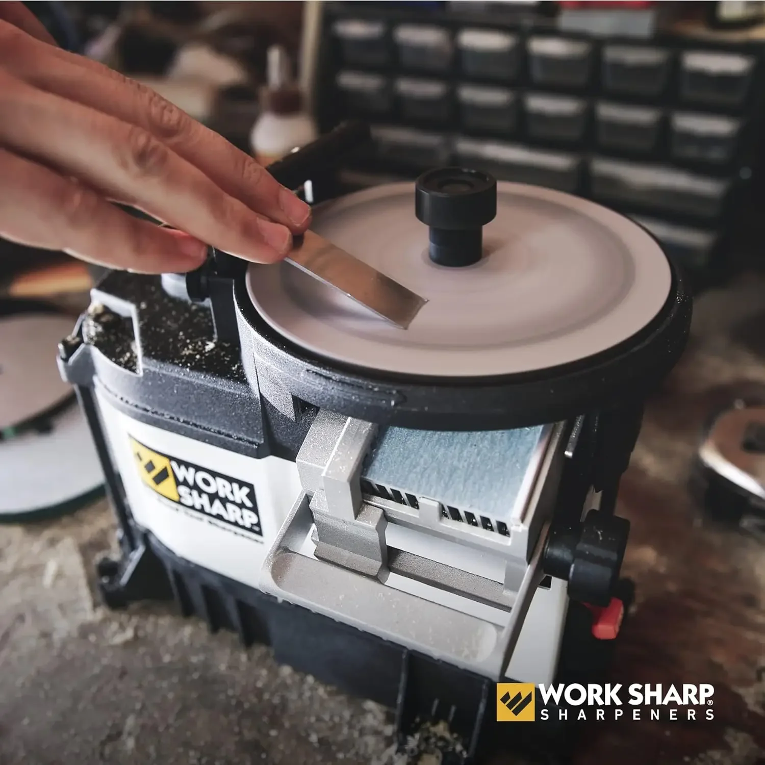 Sharp Benchtop Woodworking Tool Sharpener, trabalhar Sharp