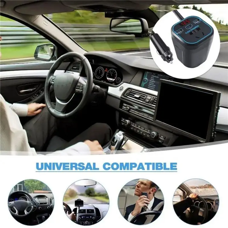 M93K-2X Car Inverter Power Inverter 12V 24V DC To 220V AC Converter Car Adapter Plug Socket