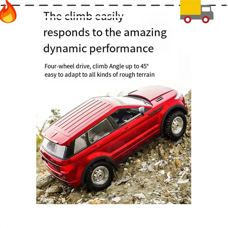 

LDRC LD1299 1/14 RC Drift Car 2.4G 4WD RC Car With LED Lights Rechargeable Off-Road Truck Replacement Accessories Red