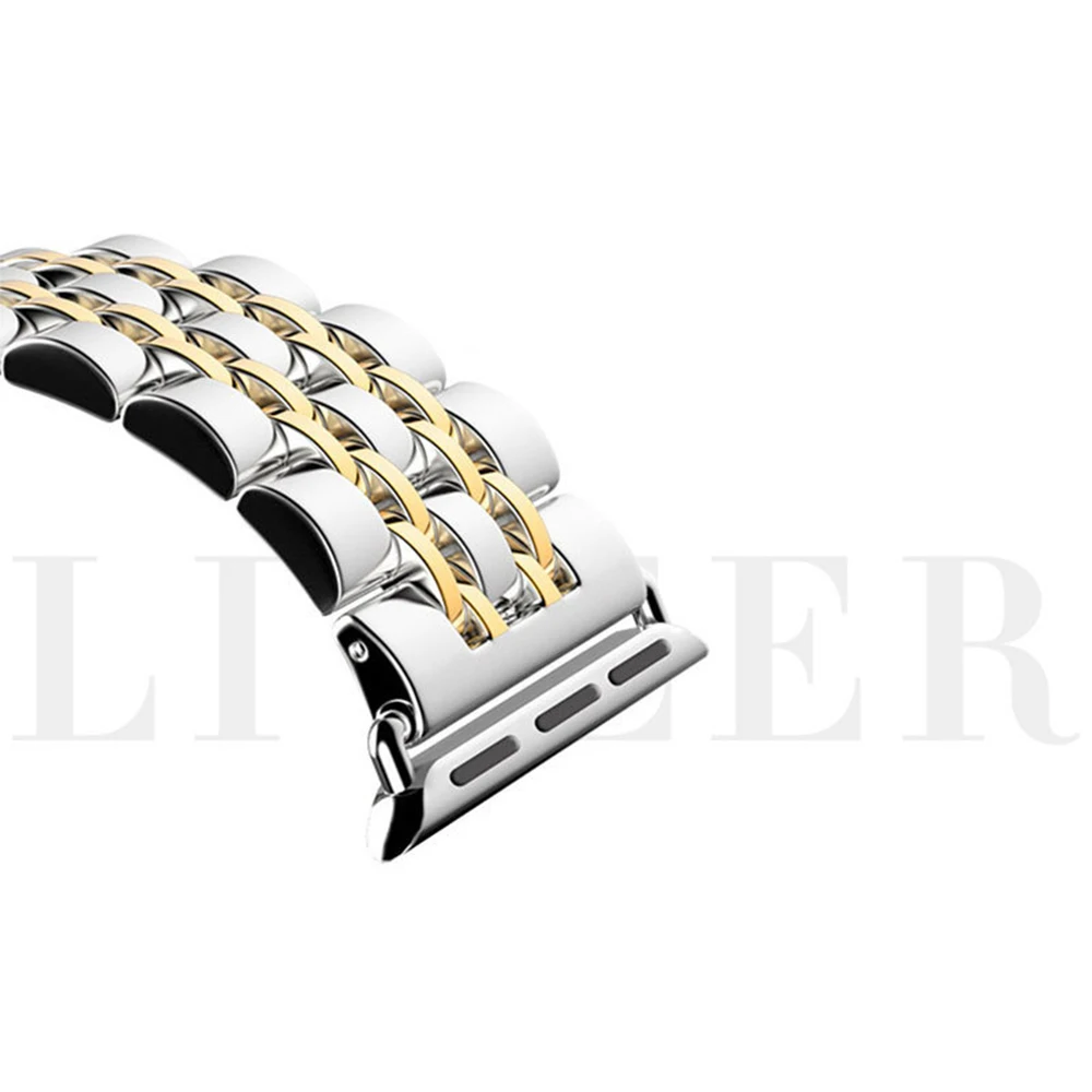 41mm 45mm band for Apple Watch 8 7 6 5 4 44mm 40mm Replacement Stainless Steel bracelet iwatch Series Ultra 49mm 38mm 42mm strap image 6