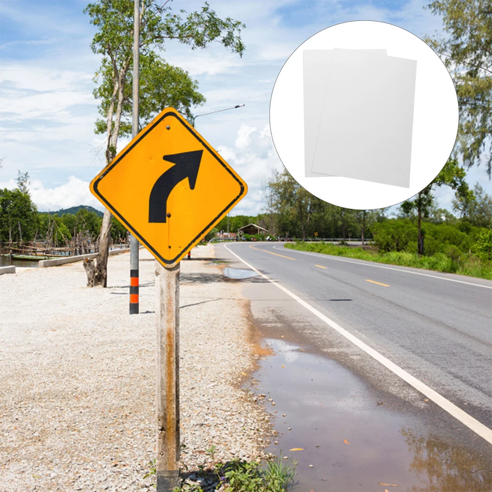 

2pcs Hot Blanks 0.5Mm Thick White Metal Sign Plates For Diy Advertising Decorative Signs Sublimation Blanks Sign Aluminum Metal