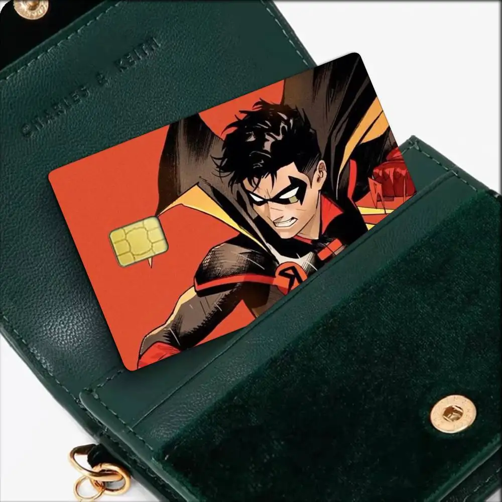R-Robin Damian Wayne Waterproof Film Skin Cover Credit Card Stickers Debit Front Bank Bus Pass