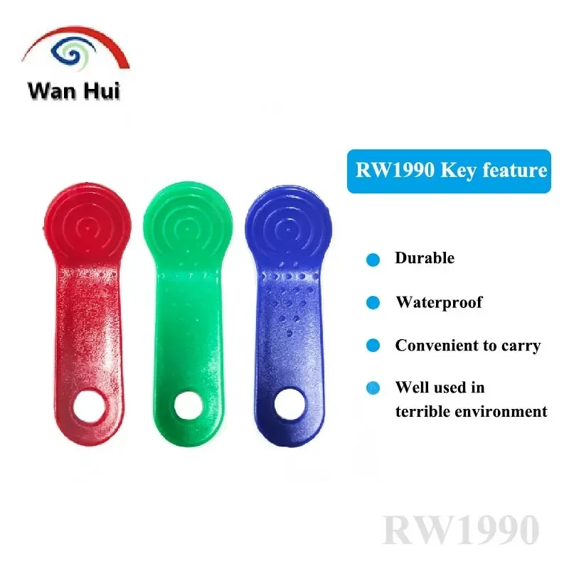 5 uds RW1990 llave RFID RW1990-F5 iButton TM tarjeta de memoria táctil etiqueta RFID copia regrabable clon duplicado para tarjeta de acceso de llave