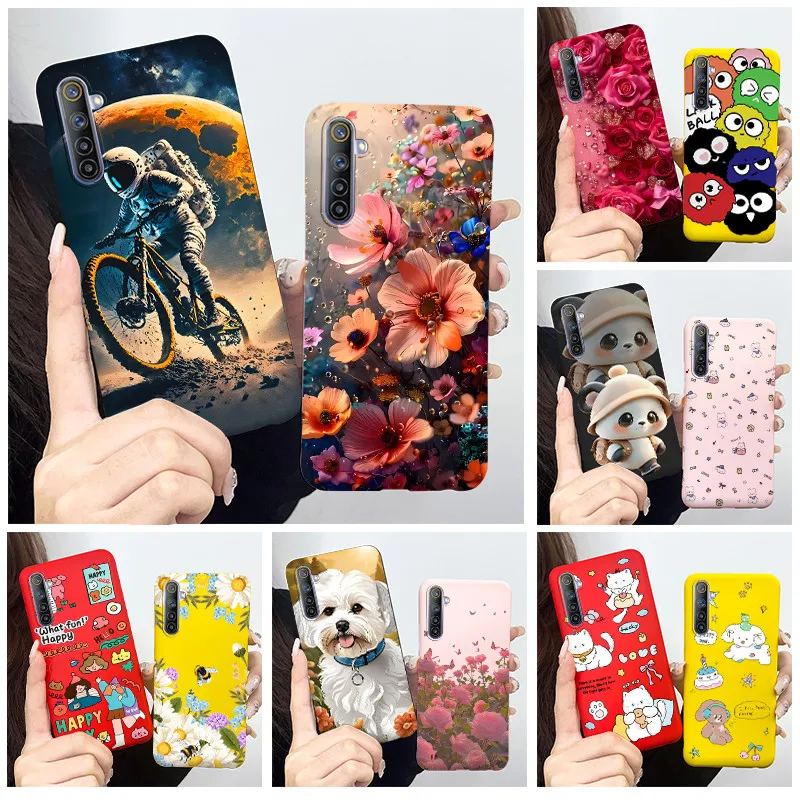 For Realme 6 Case RMX2001 Cute Cartoon Panda Cover Soft Silicone TPU Phone Case For Realme 6 6S Realme6 Pro RMX2061 Fundas Coque