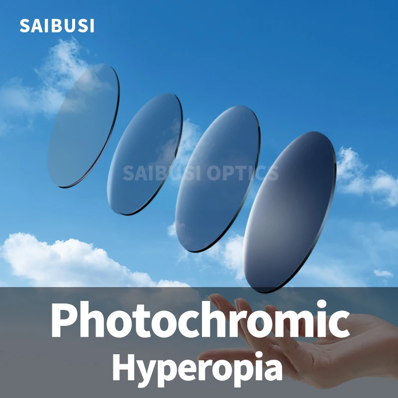 

1.56 1.61 1.67 1.74 Photochromic Prescription Resin Aspheric Glasses Lenses Hyperopia Presbyopia Lens