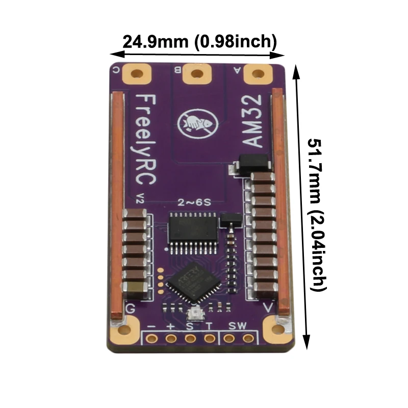 1PCS 2-6S 75A ESCape32 ESC Support AM32/ESCape32 Firmware Brushless Motors Diving Tool Buit-in BEC Module for Drone Crawler Car - Image 3