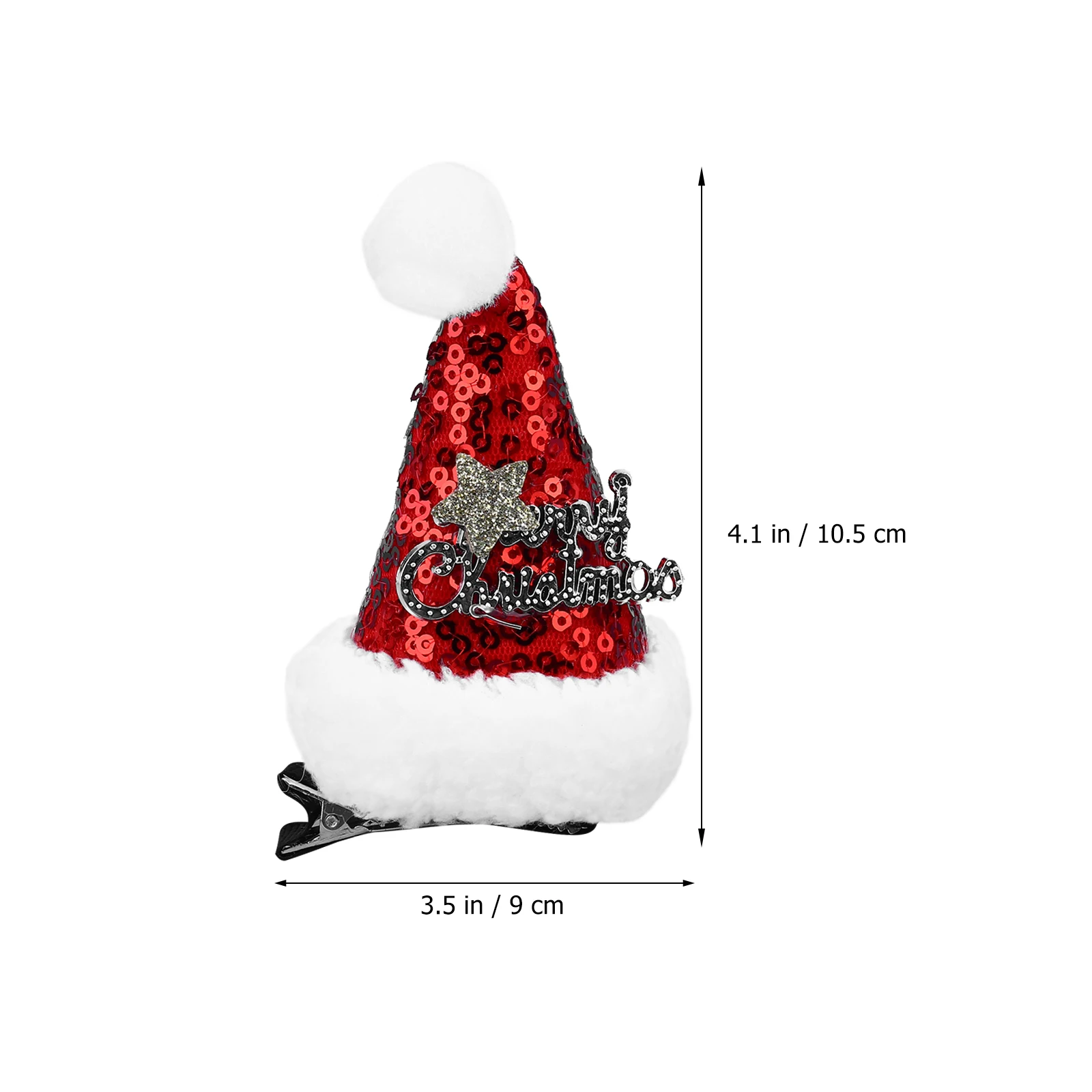 

6Pcs Christmas Hair Clip Set Santa Hat Kids Hairpins Xmas Festival Hair Accessories Party Decoration Christmas Headdress