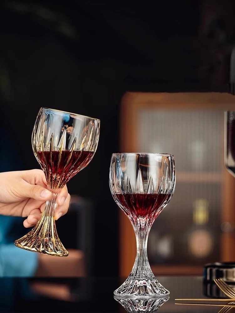 Высококачественный роскошный графин во французском стиле, креативный диспенсер для вина, кувшин для домашнего декора, ярко-красный бокал для вина, набор хрустальных подставок