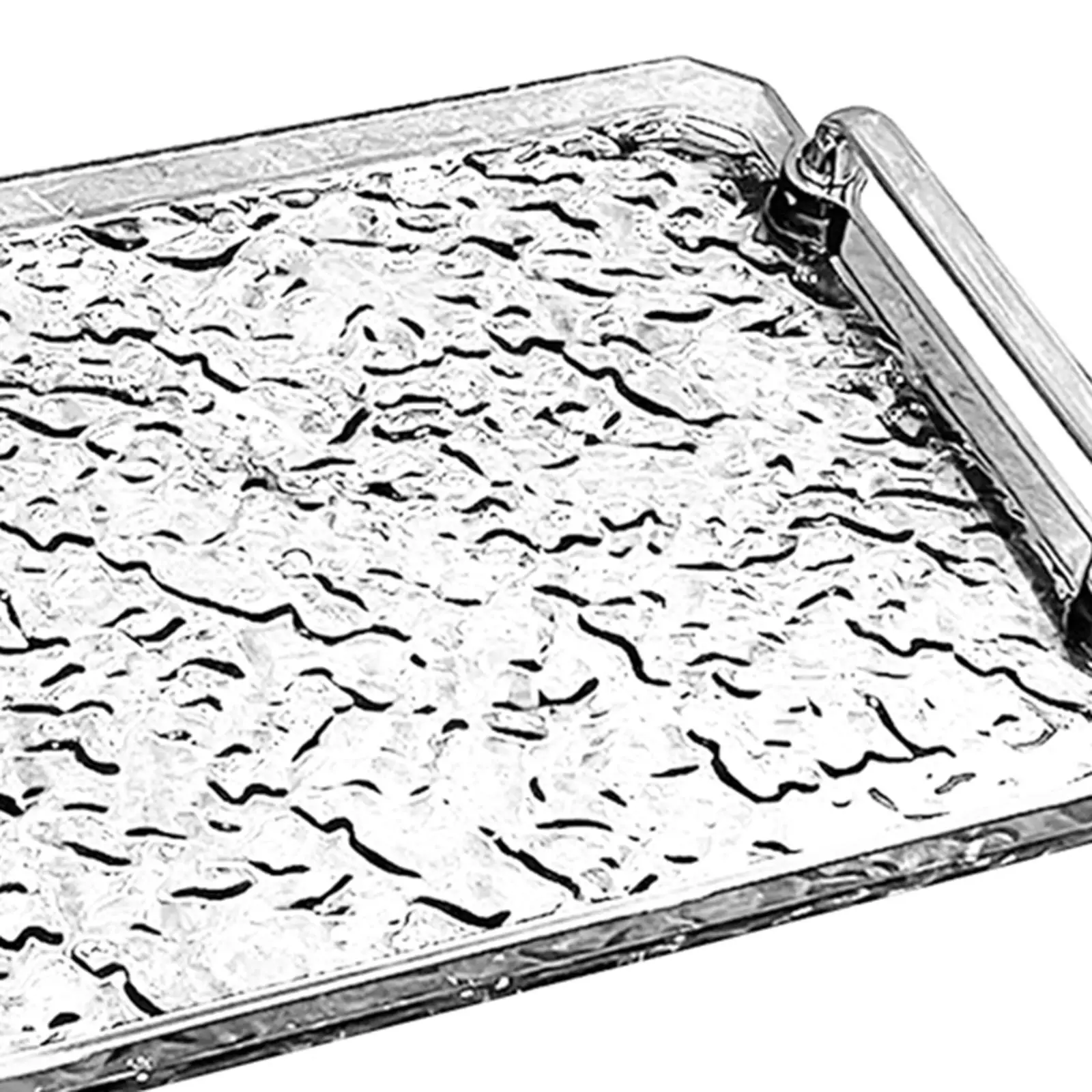 Rectangle Serving Tray Fruit Plate Decorative Tray Serving Container for Bar Bathroom Living Room Breakfast Food Cosmetics