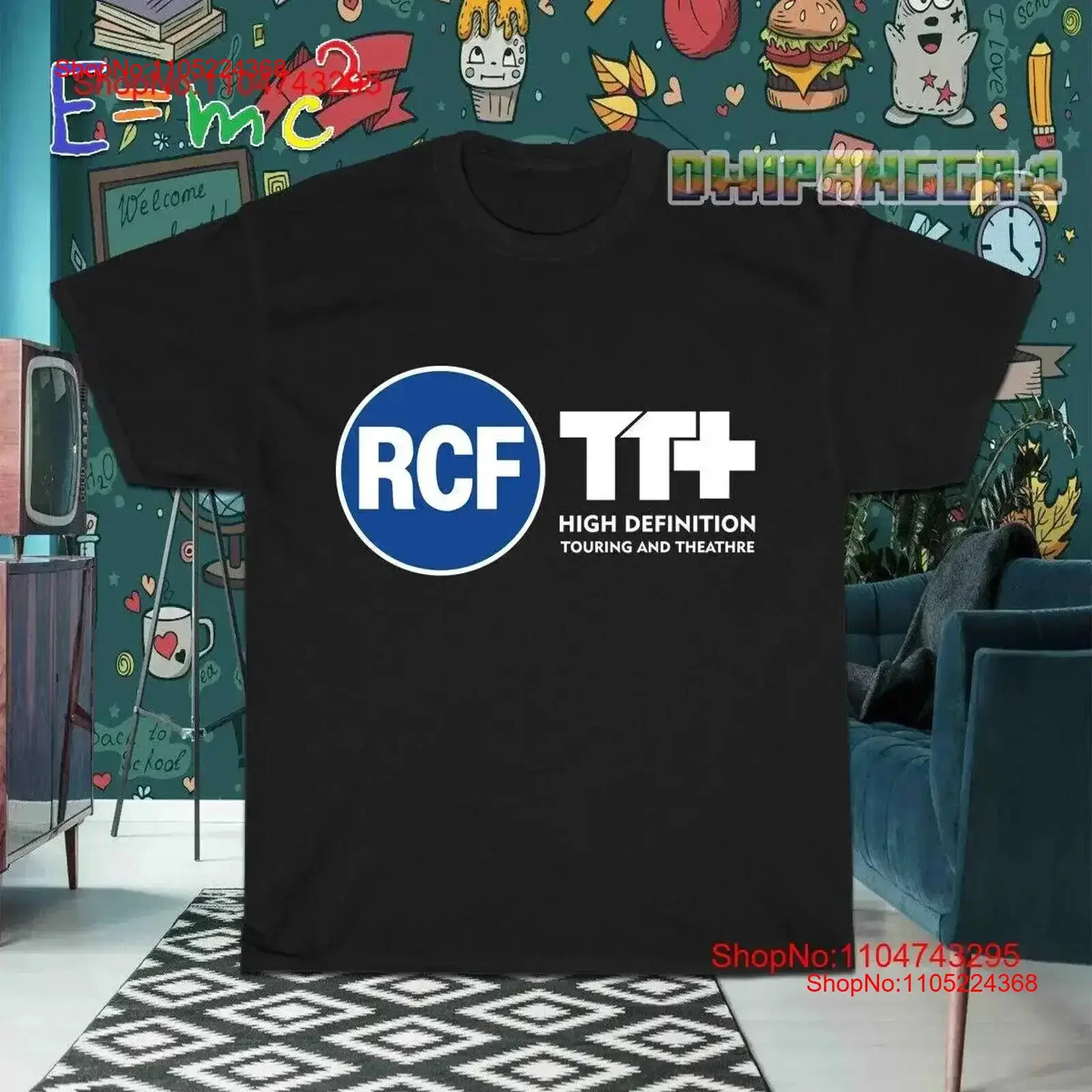 New T Shirt RCF TT High Definition Logo American Style Men vintage Washed Stretched Breathable Stylish Comfortable graphic