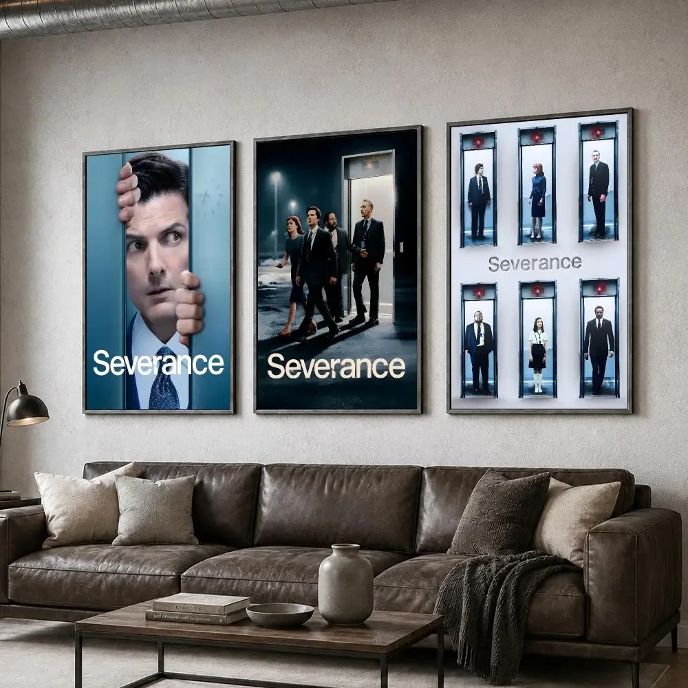 TV Severance Sci-Fi Drama Poster  PP Self Adhesive Home Garage Dorm Bar Wall Decor Aesthetic Retro Gift