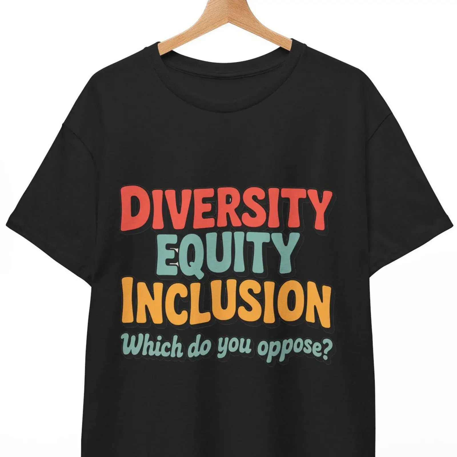 Diversity Equity Inclusion T Shirt Thought Provoking Political Activist DEI Statement for Awareness vintage Washed Versatile